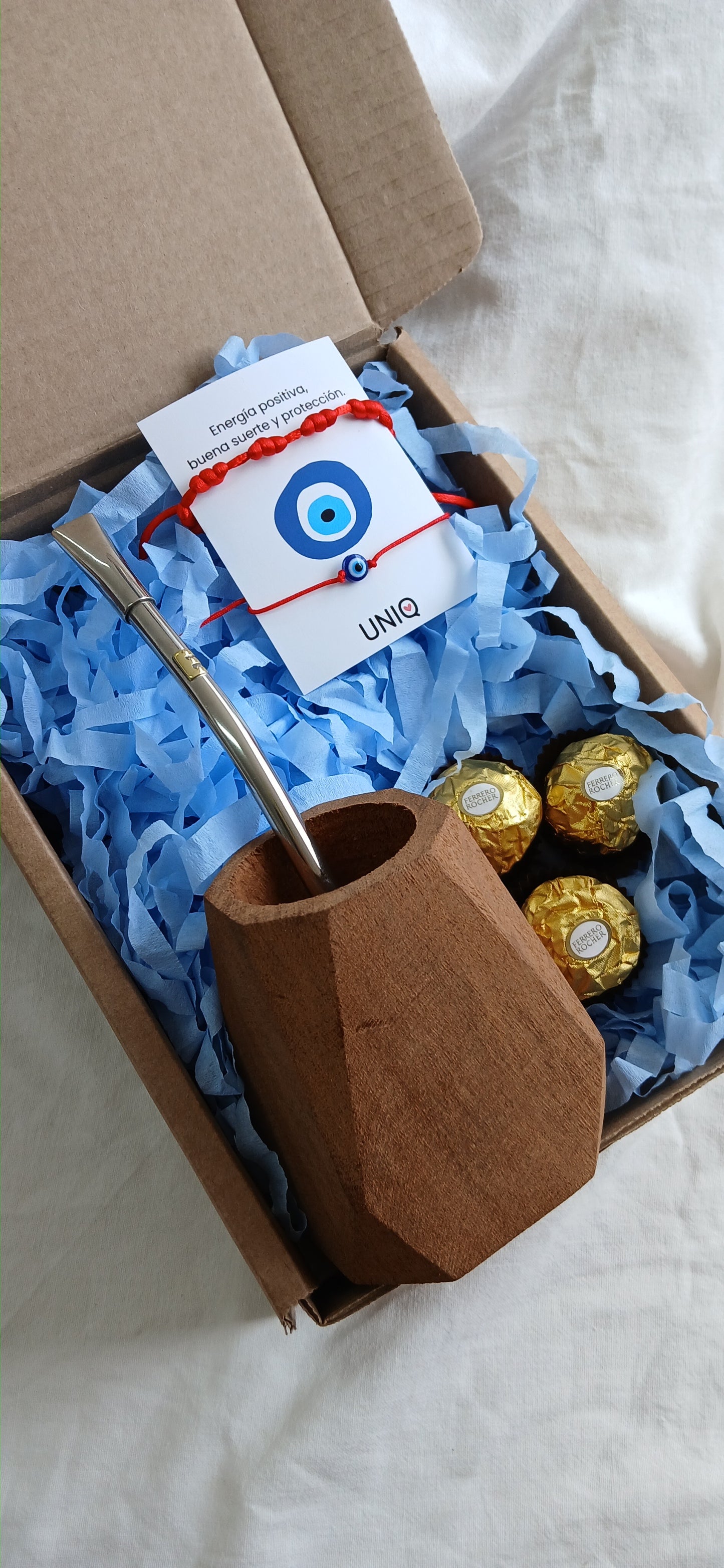 Caja Matera 🧉 - Mate de Madera y Bombilla de Alpaca Personalizable