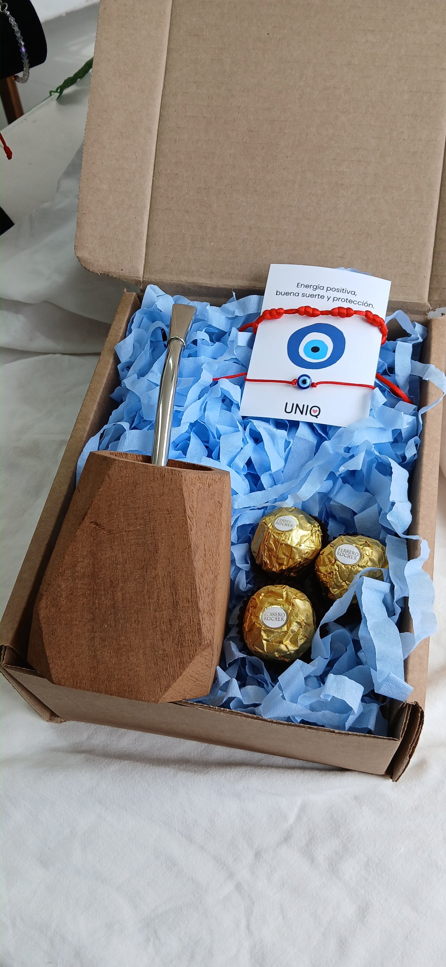 Caja Matera 🧉 - Mate de Madera y Bombilla de Alpaca Personalizable
