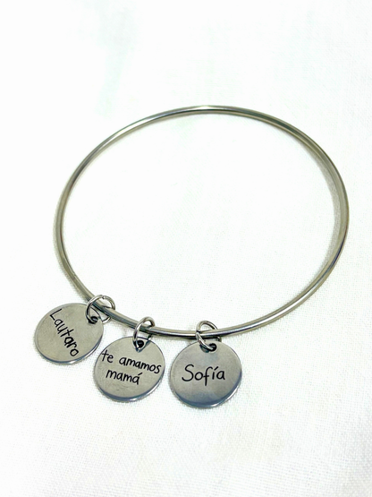 Esclava Personalizada con 3 Medallas