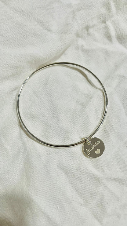 Esclava Clásica Plata 925 Personalizada